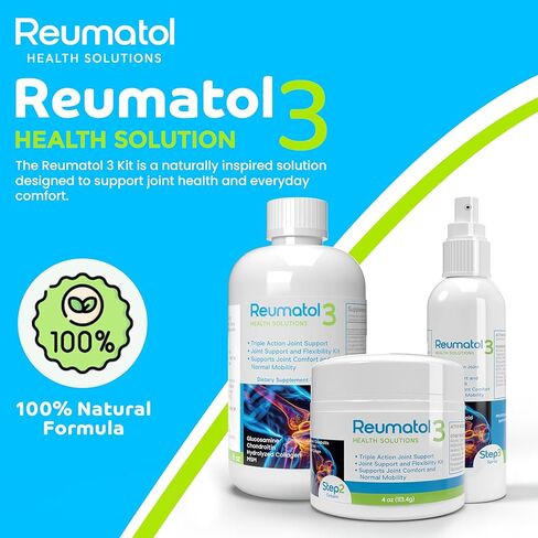 Reumatol 3 Kit – Natural Joint Support Formula for Comfort and Mobility | Helps Ease Stiffness & Promotes Flexible Joints | Herbal Blend for Daily Wellness in Saudi Arabia