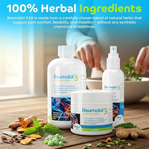 Reumatol 3 Kit – Natural Joint Support Formula for Comfort and Mobility | Helps Ease Stiffness & Promotes Flexible Joints | Herbal Blend for Daily Wellness in Saudi Arabia