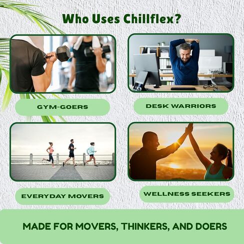 CHILLFLEX Pain Relief Gel for Muscle Aches, Joint Pain, Discomfort & Inflammation – Fast Acting, Cooling, Non-Greasy with 3% Menthol & Eucalyptus – 3.5 oz, 1-Pack in Saudi Arabia