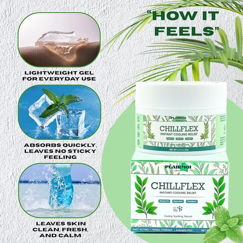 CHILLFLEX Pain Relief Gel for Muscle Aches, Joint Pain, Discomfort & Inflammation – Fast Acting, Cooling, Non-Greasy with 3% Menthol & Eucalyptus – 3.5 oz, 1-Pack in Saudi Arabia