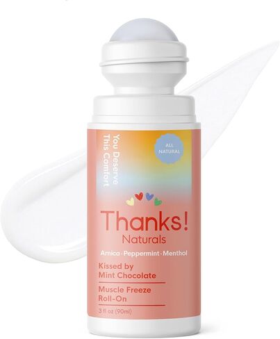 Muscle Freeze Roll On, Cooling Eucalyptus, Vegan, Cold Pressed Formula with Jojoba Oil, Vitamin E & Peppermint, Use on Neck, Knees & Joints, Post Workout Essential, 3 FL OZ in Saudi Arabia