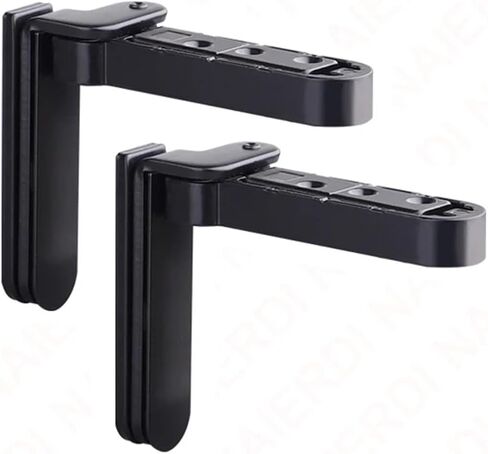 مفصلات أبواب غير مرئية 3D دوارة قابلة للتعديل من سبائك الزنك مخفية 2 قطعة (فضي) in Kuwait