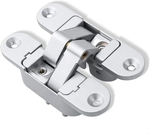 Invisible Door Hinges 180 Degree Swing Concealed Heavy Duty Butt for Wood Folding 1Pcs(Black Left Open) in Saudi Arabia