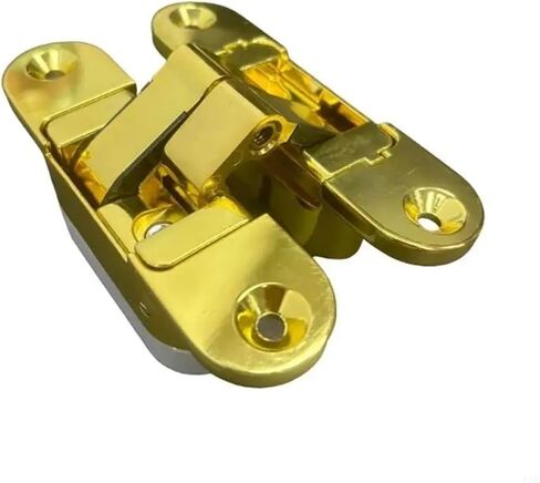 Invisible Door Hinges 180 Degree Swing Concealed Heavy Duty Butt for Wood Folding 1Pcs(Black Left Open) in Saudi Arabia