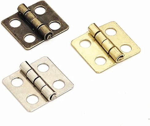 حافظة صغيرة متينة لخزانة بيت الدمى باب مفصلي صغير تجهيزات أثاث تزيين 20 قطعة (20 قطعة برونزية) in Kuwait