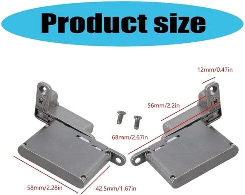 Aluminum Frame Door Hinge Cabinet Hydraulic Damping Buffering 2Pcs in Saudi Arabia