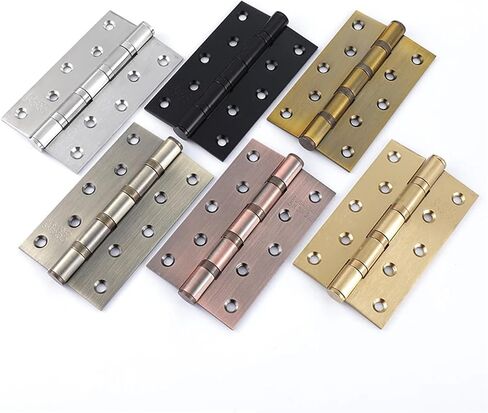 المفصلي 4 بوصة 304 فتحة مسطحة تحمل ورقة متحركة صامتة خزانة باب خشبية قابلة للطي 1 قطعة (الفولاذ المقاوم للصدأ ناتو) in Kuwait