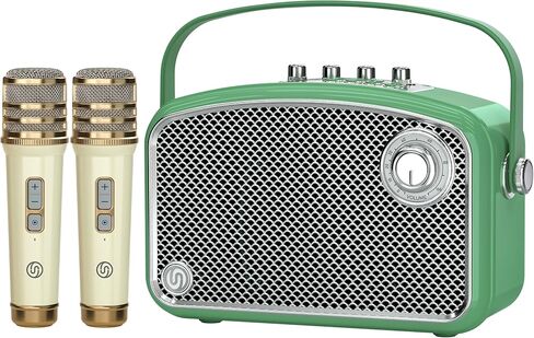 مضخم صوت قوي بقدرة 120 وات مع 2 ميكروفونات UHF، ومكبرات صوت بلوتوث مع ضبط الجهير/التردد/الصدى، ونظام سماعات PA صغير، وآلة كاريوكي للبالغين، والمعلمين، والتحدث أمام الجمهور، والأحداث in Kuwait