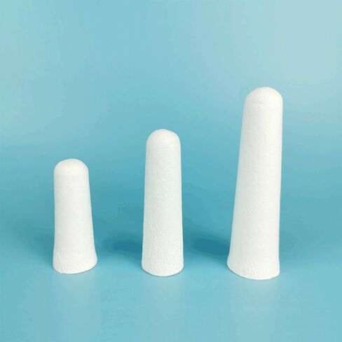 خرطوشة فلتر من الألياف الزجاجية الخالية من المطاط، زجاجة خرطوشة جمع عينات الغبار وغاز المداخن، خرطوشة فلتر من الألياف الزجاجية للمختبر للبحث (3 # 28 مم * 70 مم - 20 قطعة) in Kuwait