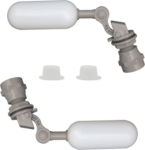 MARKERELE 2PCS 1/2 بوصة صمام الكرة العائمة الصغيرة - صمام تعويم التحكم التلقائي في مستوى المياه، صمام الكرة العائمة القابل للتعديل لخزان المياه، حمام السباحة، أحواض الماشية in Kuwait