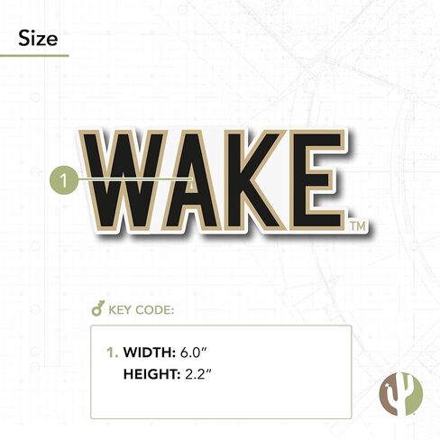 ملصق جامعة صبار الصحراء ويك فورست ملصق شيطان الشمامسة Go Deacs ملصق حائط من الفينيل‏ للكمبيوتر المحمول وزجاجة مياه وقصاصات السيارة (IND 33) in Saudi Arabia