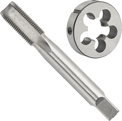 3/8 "-18 UNS مجموعة الصنبور والقالب، 3/8 × 18 UNS اليد اليمنى HSS آلة الصنبور الخيط و 3/8 × 18 UNS سبيكة أداة فولاذية مستديرة in Saudi Arabia