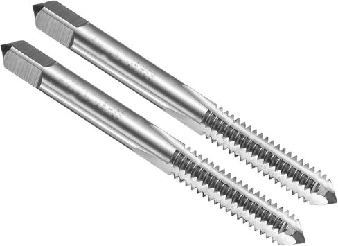 uxcell 2pcs Hand Bottom Tap 1/4-32 UNEF 2B Thread Bottoming Style Threading Taps High Speed Steel HSS6542 Straight Flutes Screw Tapping Tool in Saudi Arabia