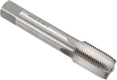 uxcell Hand Plug Tap M23 x 2 H2 Metric Thread Plug Style Taps Straight Flute Screw Tapping Threading Tool High Speed Steel HSS6542 in Saudi Arabia