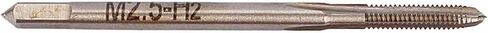 Hilitand 2Pcs HSS Metric Screw Taps M2.5x0.45 Straight Flute Machine Thread Tap for Internal Thread Cutting in Alloy Steel in Saudi Arabia