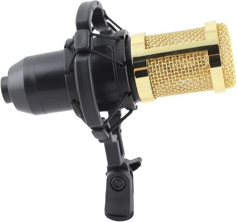 Wired Condenser Microphone,High Output and Low Noise Broadcast Recording Mic, XLR to 3.5mm Microphone,Gaming Condenser Mic with Shockproof Mount,Suitable for Recording Studios, in Saudi Arabia