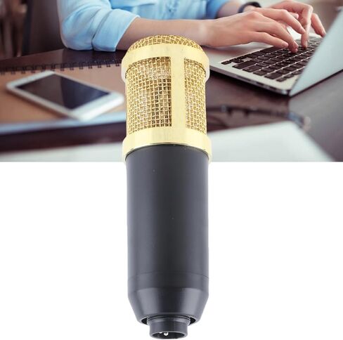 Wired Condenser Microphone,High Output and Low Noise Broadcast Recording Mic, XLR to 3.5mm Microphone,Gaming Condenser Mic with Shockproof Mount,Suitable for Recording Studios, in Saudi Arabia