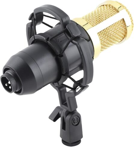 Wired Condenser Microphone,High Output and Low Noise Broadcast Recording Mic, XLR to 3.5mm Microphone,Gaming Condenser Mic with Shockproof Mount,Suitable for Recording Studios, in Saudi Arabia