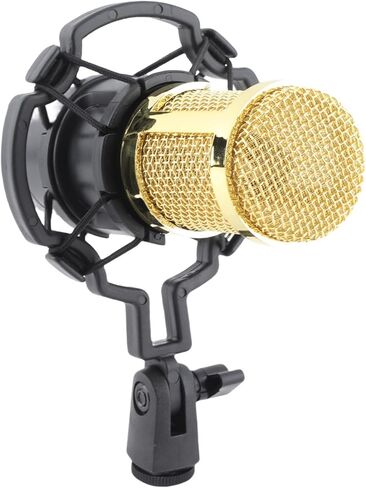 Wired Condenser Microphone,High Output and Low Noise Broadcast Recording Mic, XLR to 3.5mm Microphone,Gaming Condenser Mic with Shockproof Mount,Suitable for Recording Studios, in Saudi Arabia