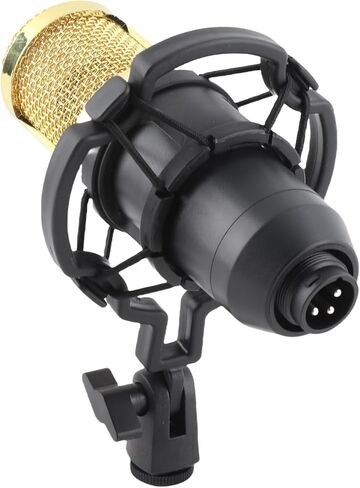 Wired Condenser Microphone,High Output and Low Noise Broadcast Recording Mic, XLR to 3.5mm Microphone,Gaming Condenser Mic with Shockproof Mount,Suitable for Recording Studios, in Saudi Arabia