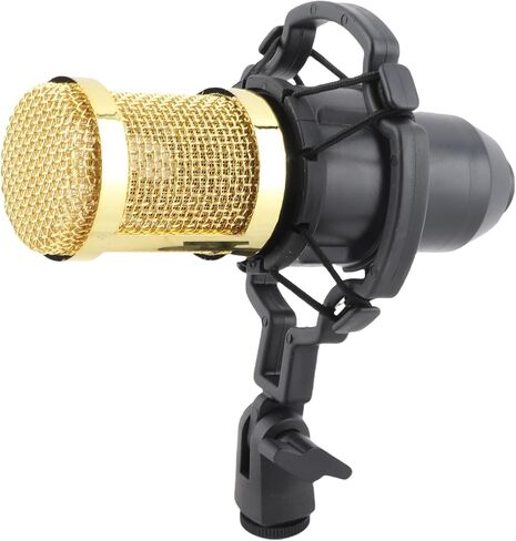 Wired Condenser Microphone,High Output and Low Noise Broadcast Recording Mic, XLR to 3.5mm Microphone,Gaming Condenser Mic with Shockproof Mount,Suitable for Recording Studios, in Saudi Arabia