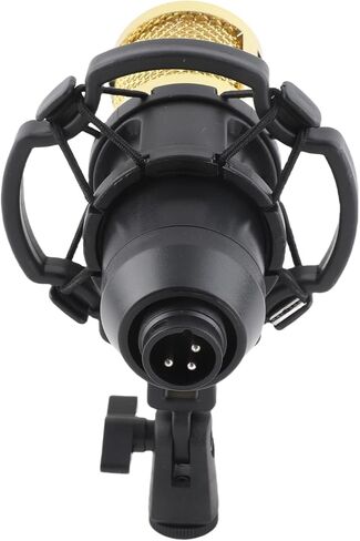 Wired Condenser Microphone,High Output and Low Noise Broadcast Recording Mic, XLR to 3.5mm Microphone,Gaming Condenser Mic with Shockproof Mount,Suitable for Recording Studios, in Saudi Arabia
