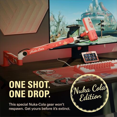 Elgato Nuka-Cola Mic Arm LP – Fallout Special Edition Low-Profile Adjustable Microphone Arm for Streamers, Creators, and Studio Setups in Kuwait
