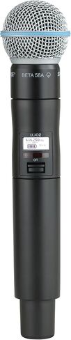 Shure ULXD2/B58 Handheld Transmitter with Beta58A Mic Capsule – for ULX-D Digital Wireless Systems, Receiver Sold Separately | G57 Band (ULXD2/B58=-G57) in Saudi Arabia