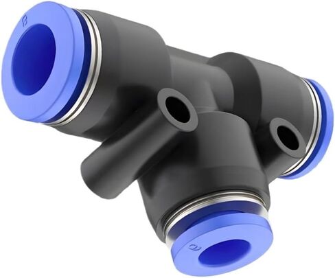 Pneumatic Fitting Tube Connector Fittings Air Quick Water Pipe Push In Hose Couping OD 4mm 6mm 8mm 10mm 12mm Multiple Type(10pcs PP-Black,OD 12mm) in Saudi Arabia
