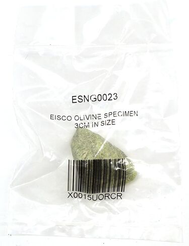EISCO Olivine Specimen (Mineral), Approx. 1" (3cm) in Saudi Arabia