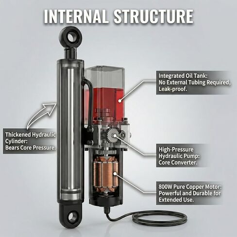 محرك خطي هيدروليكي عالي التحمل 12 فولت 4409 رطل، محرك هيدروليكي كهربائي مع سرعة 0.98 بوصة/ثانية للمقطورات القلابة، طاولات الرفع، تتبع الطاقة الشمسية، رفع الكراسي المتحركة in Kuwait
