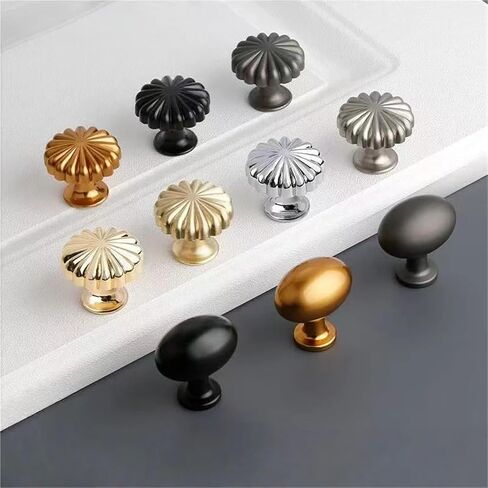 مقبض درج بسيط دولاب عتيق باب دائري من الألومنيوم فتحة واحدة 1 قطعة (7) in Kuwait