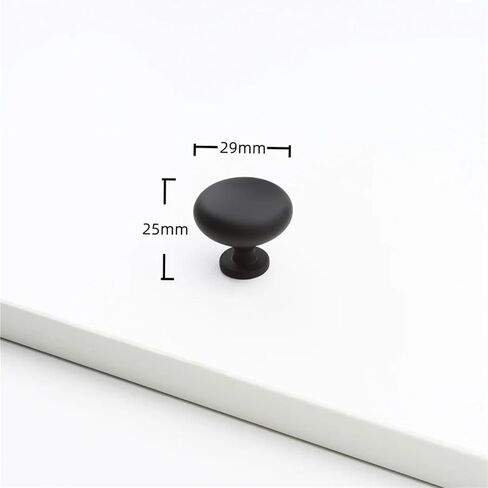 Solid Zinc Alloy Cabinet Handles Furniture Decoration Kitchen Drawer Wardrobe Door Pulls 1Pcs(Black) in Saudi Arabia