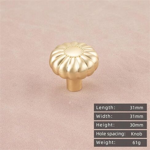 خزانة ذات هيكل ذهبي سحب من الكروم اللامع بفتحة واحدة ومقبض نحاسي عتيق قطعة واحدة (6160-ذهبي) in Kuwait