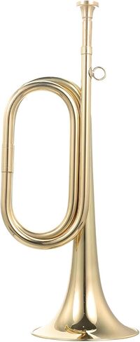 BESTonZON Professional Copper Bugle Military Marching Trumpet Brass Instrument for Beginners and School Band, 1pcs Orchestra and Scouting Use in Saudi Arabia