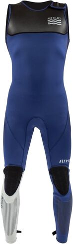 بذلة Jet Pilot L.R.E John 2 مم - سريعة الجفاف - شريط فيلكرو سهل الدخول - وسادات للركبة والساق من Jet Tech - نيوبرين فائق التمدد فليكس لايت - سُمك البدلة الكاملة 2 مم - الرياضات المائية، ركوب الأمواج، التجديف in Kuwait