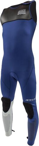 بذلة Jet Pilot L.R.E John 2 مم - سريعة الجفاف - شريط فيلكرو سهل الدخول - وسادات للركبة والساق من Jet Tech - نيوبرين فائق التمدد فليكس لايت - سُمك البدلة الكاملة 2 مم - الرياضات المائية، ركوب الأمواج، التجديف in Kuwait