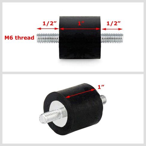 Male/Male M6 Anti Vibration Mount Isolator For Injen (HW-RM6-100) in Saudi Arabia