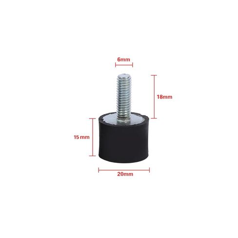 M6 Rubber Isolator Mounts, 4PCS Shock Absorber Anti Vibration Silentblock for Air Compressors, Diesel Engines, Car, Boat (VD20x15mm M6x18mm） in Saudi Arabia