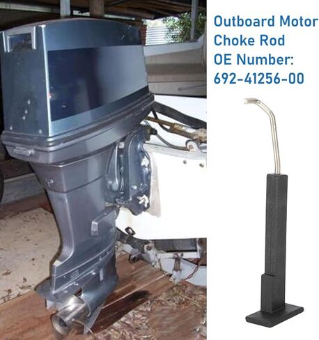 Outboard Motor Choke Rod 692 41256 00, Choke L Grip Handle, Strength less Steel Rod for 50 75 80 85 90 Outboard Motor, to Inl Replacement in Saudi Arabia