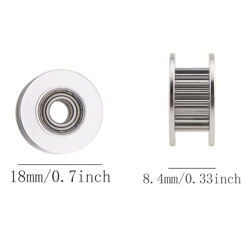 5PCS GT2 6MM Synchronous Pulley H Type Idler Pulley 3D Printer Accessories 20 Teeth 5mm Bore CNC Machine Tool Small Mechanical System Drive Pulley for CNC Machines in Saudi Arabia
