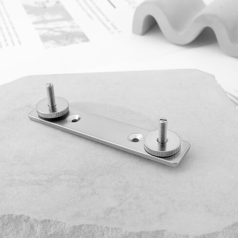 eMagTech 1 Set of Silver Guitar Bridge Set Adjustable Fixed Bridge Tailpiece Bridge Set Compatible with Teisco 6 Stringed Electric Guitar (Vintage) with Mounting Screws in Saudi Arabia