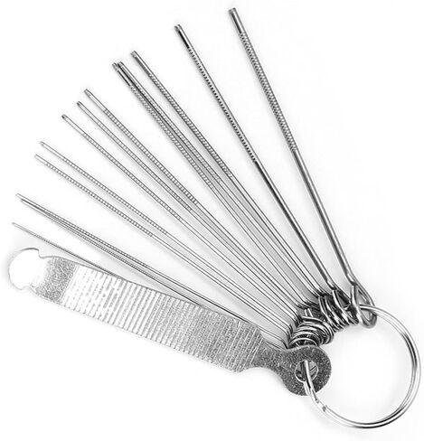 Guitar Bridge Files, Guitar Nut File Set, Bridge Saddle Nut Files 13 Neddles Set Tool Kit For Instrument String, rubber bridge guitar in Saudi Arabia