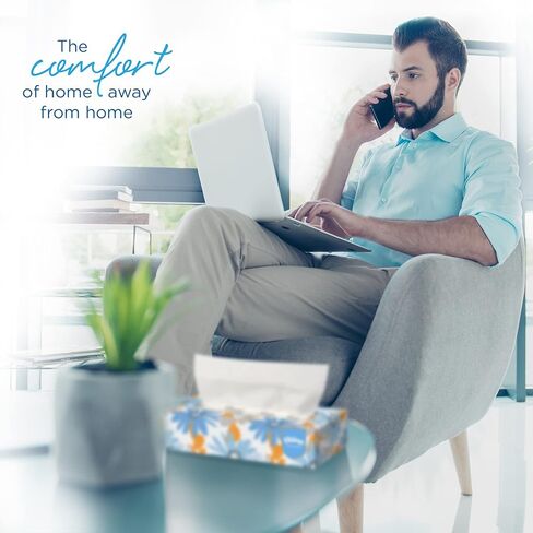 كلينكس® مناديل الوجه ذات طبقتين، مسطحة، 100 منديل في كل علبة، عبوة من 5 صناديق in Kuwait