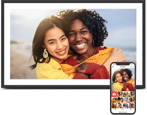 Frameo 15.6 inch Digital Picture Frame WiFi, Large Display, Gift for Mom | 1920*1080 IPS FHD Touchscreen, 32GB, Instant Share Photo Video, Wall-Mountable & Tabletop, Gifts for Mom, Women, Huse Warming in Saudi Arabia