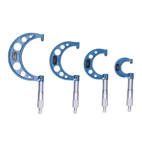 مجموعة أدوات قياس معدنية ميكرومتر خارجية عالية الدقة مكونة من 4 قطع من كيكومي 25/50/75/100 مم 0.01 مم للاستخدام اليومي in Kuwait