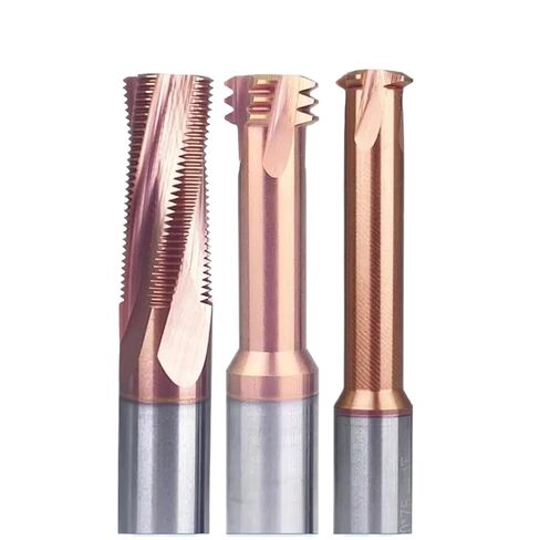 Carbide 1T 3T Thread Milling Cutter Full-Teeth M0.8-M14 CNC Tool for Steel(M5X0.75X6X50 Full) in Saudi Arabia