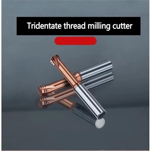 Carbide 1T 3T Thread Milling Cutter Full-Teeth M0.8-M14 CNC Tool for Steel(M5X0.75X6X50 Full) in Saudi Arabia