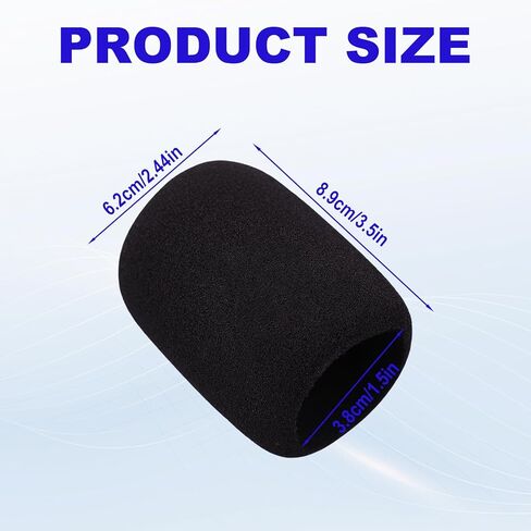 4pcs Foam Microphone Covers for JBL PartyBox 100 Wireless Mic, Noise Reduction Sponge Windscreens Compatible with JBL Wireless Microphone System, Disposable Protector Replacement Accessories in Saudi Arabia