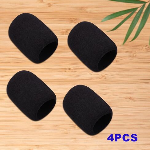 4pcs Foam Microphone Covers for JBL PartyBox 100 Wireless Mic, Noise Reduction Sponge Windscreens Compatible with JBL Wireless Microphone System, Disposable Protector Replacement Accessories in Saudi Arabia